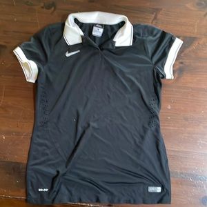 Nike black golf polo
